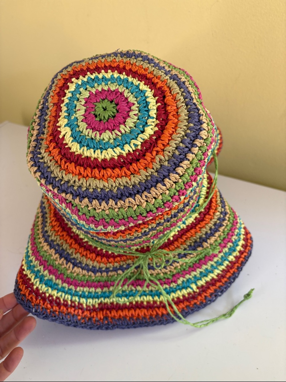 Jacobson Hat Co Colorful Striped  Floppy sun Hat One Size - Picture 3 of 8